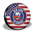 New York Islanders Spare Tire Covers Custom US Flag Style - Gearcarcover - 3
