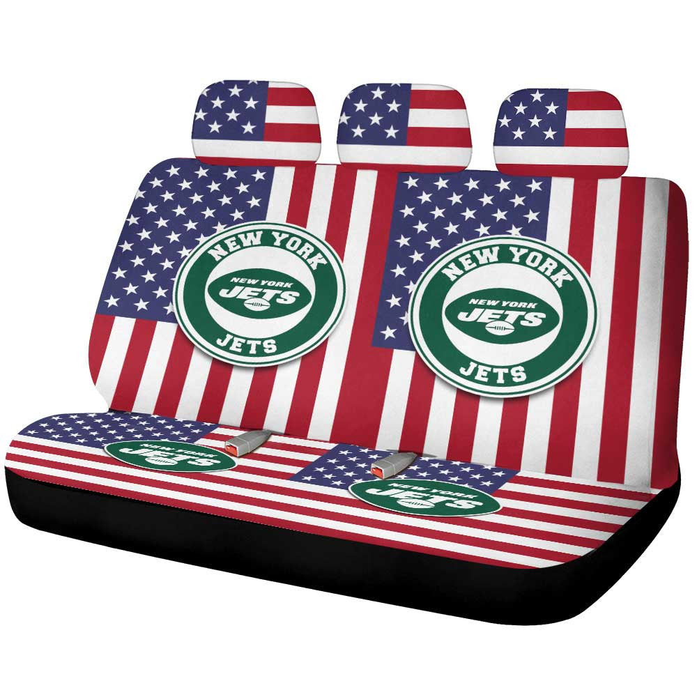 New York Jets Car Back Seat Cover Custom Car Accessories - Gearcarcover - 1