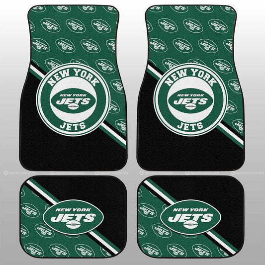 New York Jets Car Floor Mats Custom Car Accessories For Fans - Gearcarcover - 1