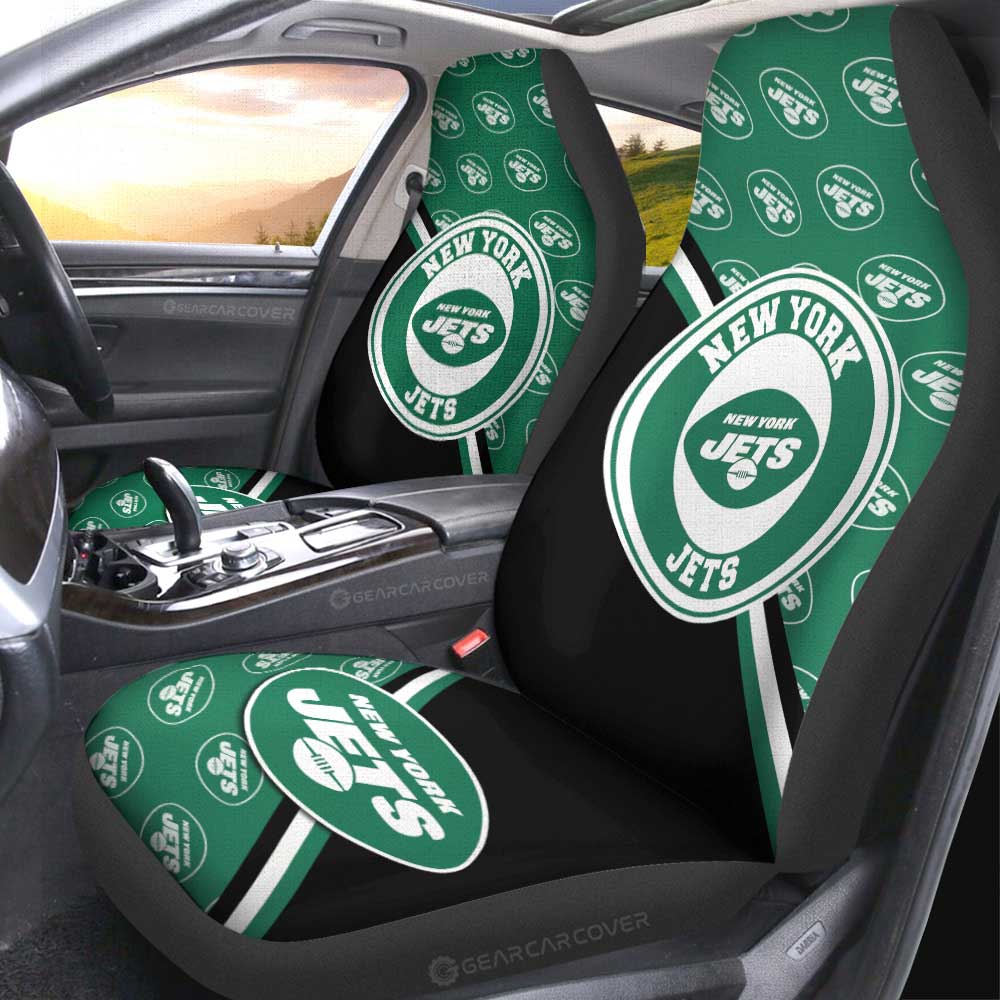 New York Jets Car Seat Covers Custom Car Accessories For Fans - Gearcarcover - 2