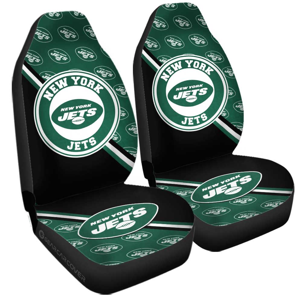 New York Jets Car Seat Covers Custom Car Accessories For Fans - Gearcarcover - 3
