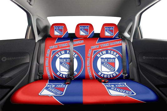 New York Rangers Car Back Seat Cover Custom Car Accessories For Fans - Gearcarcover - 2