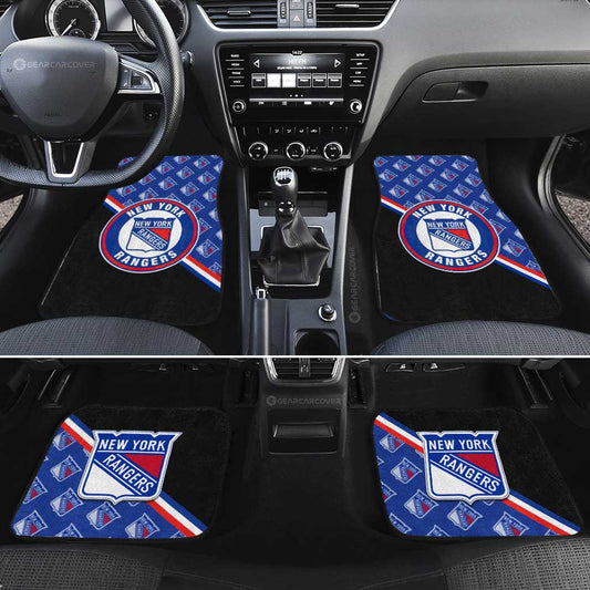 New York Rangers Car Floor Mats Custom Car Accessories For Fans - Gearcarcover - 2