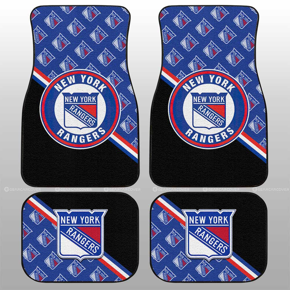 New York Rangers Car Floor Mats Custom Car Accessories For Fans - Gearcarcover - 1