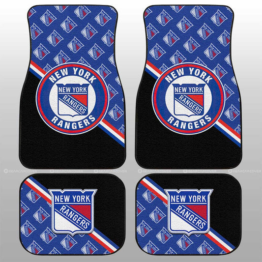 New York Rangers Car Floor Mats Custom Car Accessories For Fans - Gearcarcover - 1