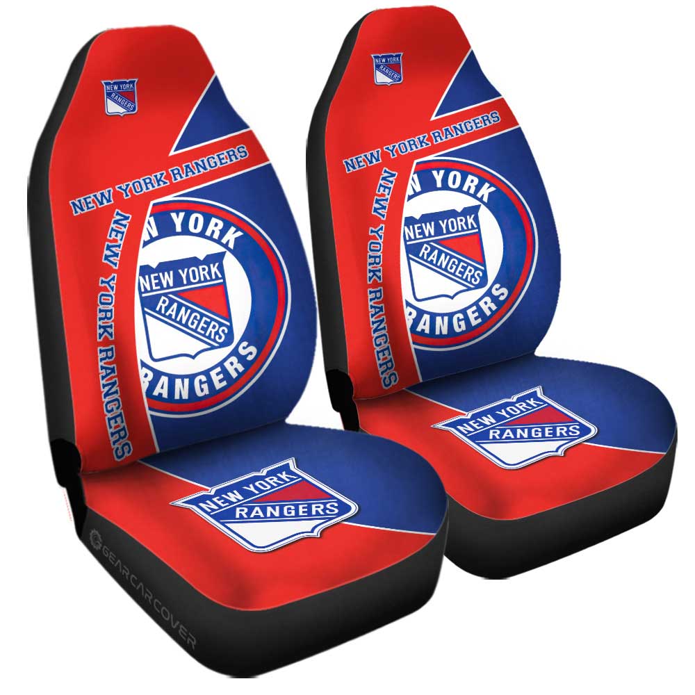 New York Rangers Car Seat Covers Custom Car Accessories For Fans - Gearcarcover - 3