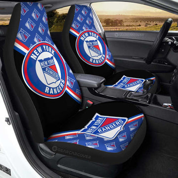 New York Rangers Car Seat Covers Custom Car Accessories For Fans - Gearcarcover - 1