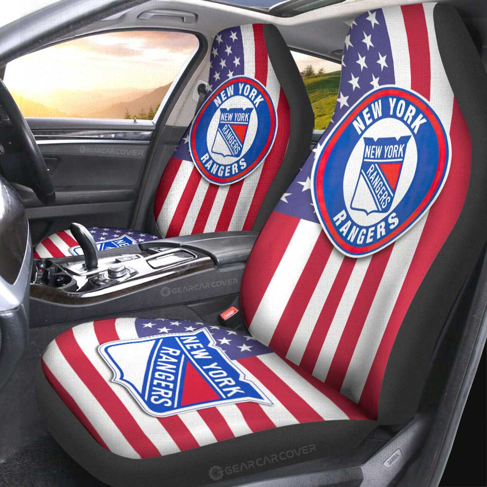 New York Rangers Car Seat Covers Custom Car Accessories - Gearcarcover - 2