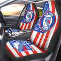 New York Rangers Car Seat Covers Custom US Flag Style - Gearcarcover - 2