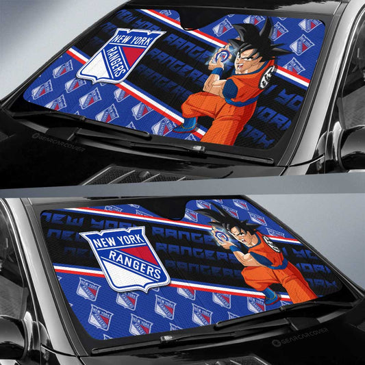 New York Rangers Car Sunshade Custom Car Decorations For Fans - Gearcarcover - 2