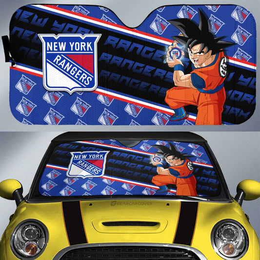 New York Rangers Car Sunshade Custom Car Decorations For Fans - Gearcarcover - 1