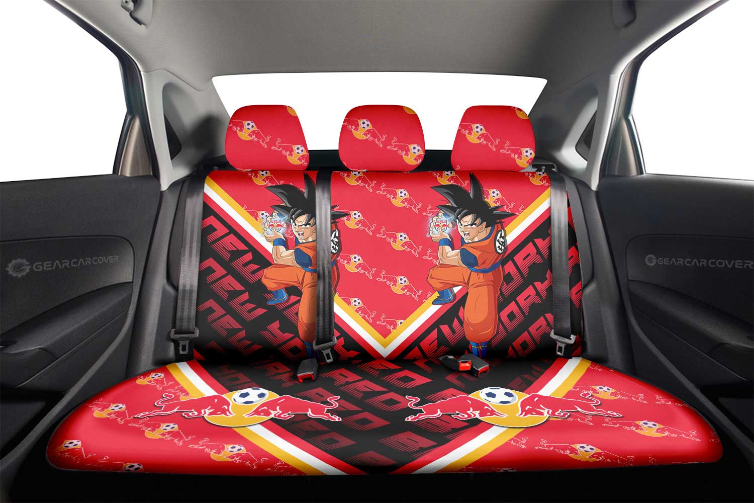 New York Red Bulls Car Back Seat Covers Custom Car Accessories For Fans - Gearcarcover - 2