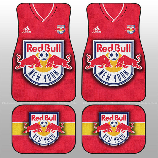 New York Red Bulls Car Floor Mats Custom Car Accessories For Fans - Gearcarcover - 1