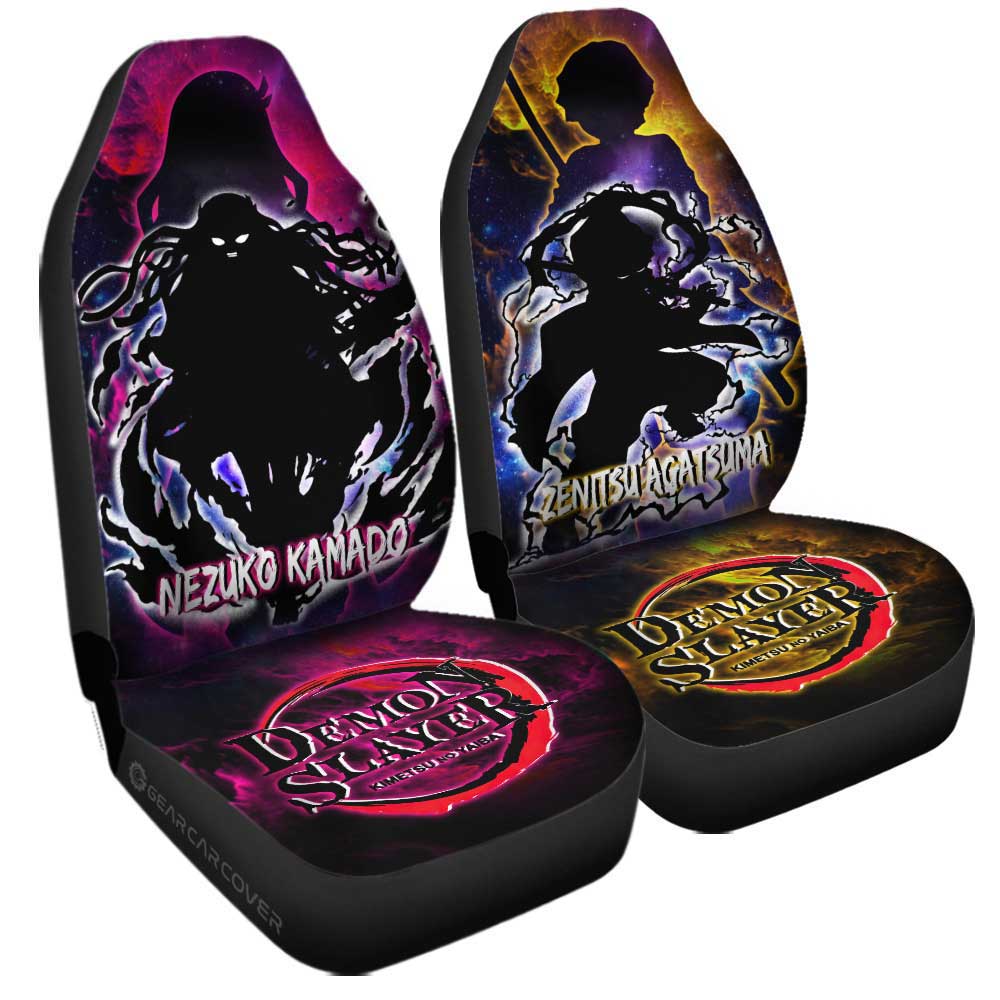 Nezuko And Zenitsu Car Seat Covers Custom Demon Slayer Anime - Gearcarcover - 3