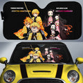 Nezuko And Zenitsu Car Sunshade Custom Demon Slayer Anime - Gearcarcover - 1