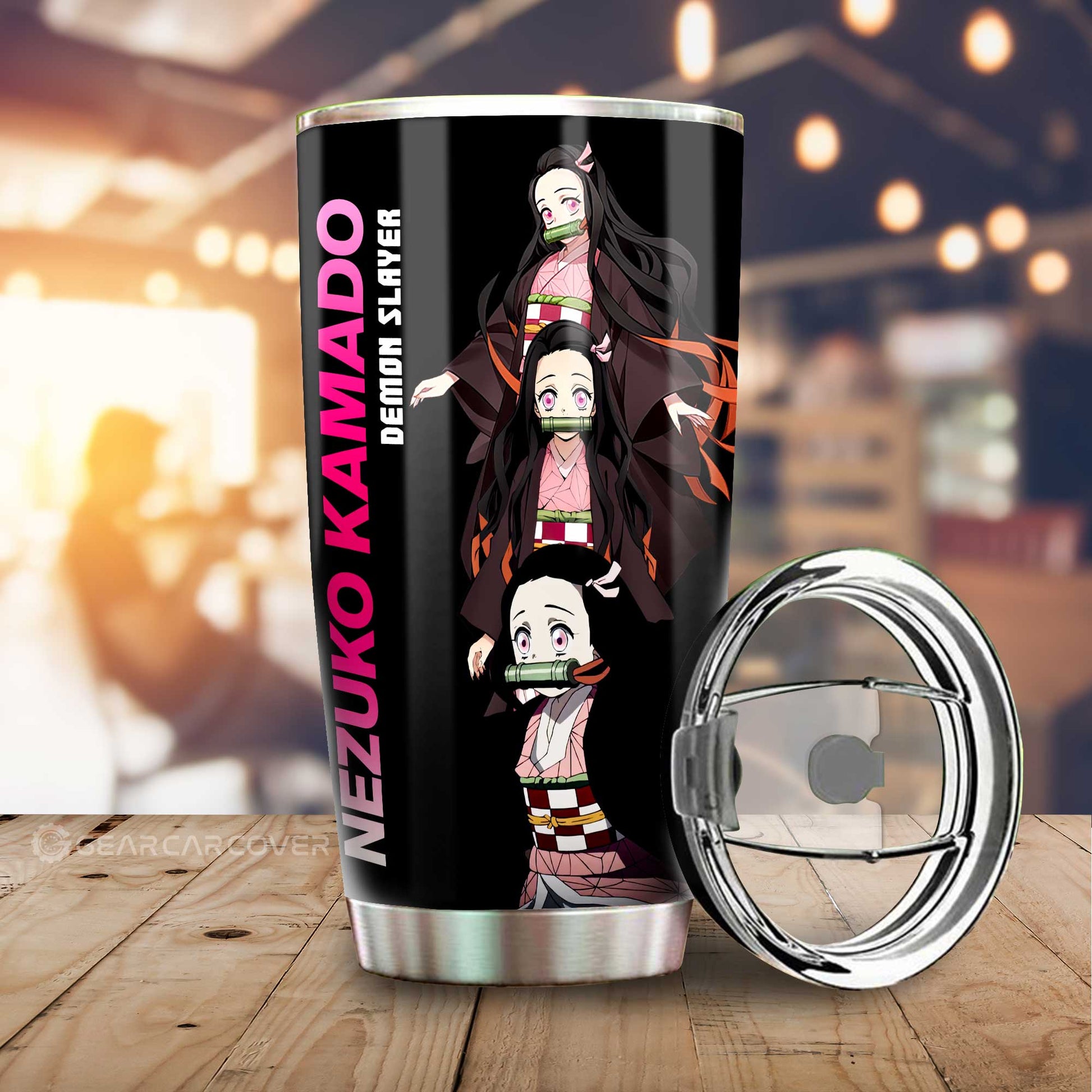 Nezuko And Zenitsu Tumbler Cup Custom Demon Slayer Anime - Gearcarcover - 2