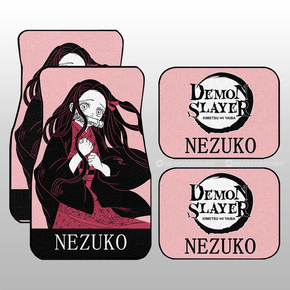 Nezuko Car Floor Mats Custom Demon Slayer Anime Car Accessories - Gearcarcover - 3