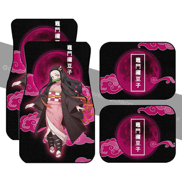 Nezuko Car Floor Mats Custom Demon Slayer Anime Car Accessories - Gearcarcover - 1