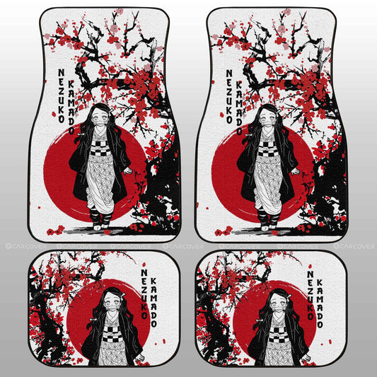 Nezuko Car Floor Mats Custom Japan Style Demon Slayer Anime Car Accessories - Gearcarcover - 2