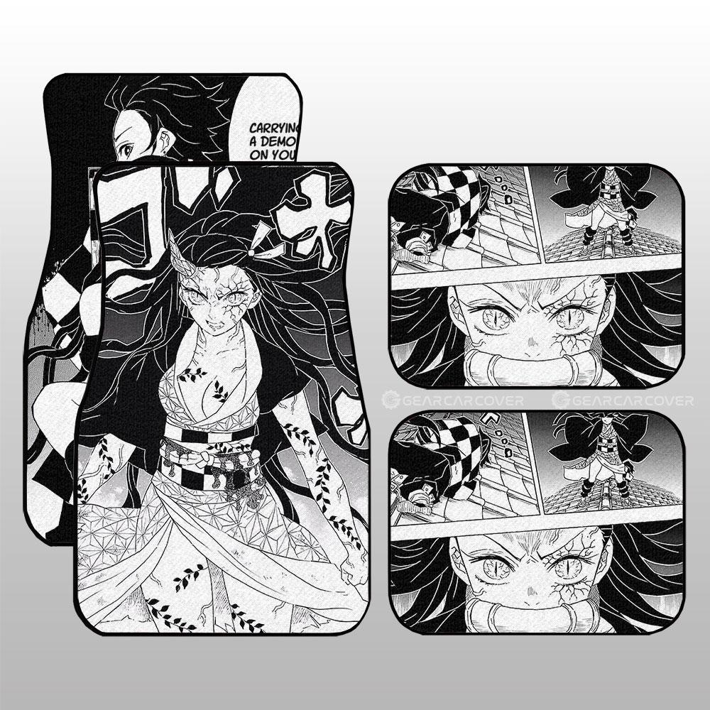 Nezuko Car Floor Mats Custom Kimetsu No Yaiba Manga Car Accessories - Gearcarcover - 2