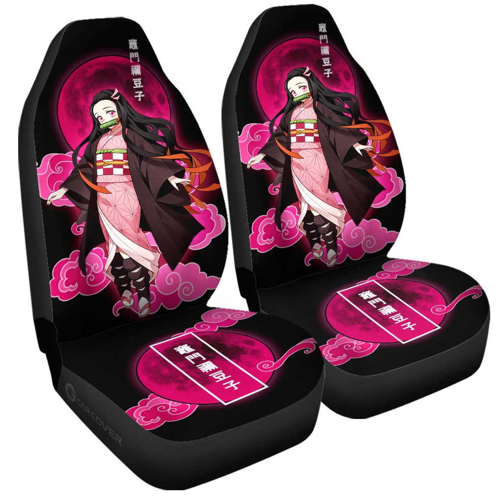 Nezuko Car Seat Covers Custom Demon Slayer Anime Car Accessories - Gearcarcover - 3