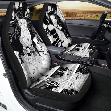 Nezuko Car Seat Covers Custom Kimetsu No Yaiba Manga Car Accessories - Gearcarcover - 1