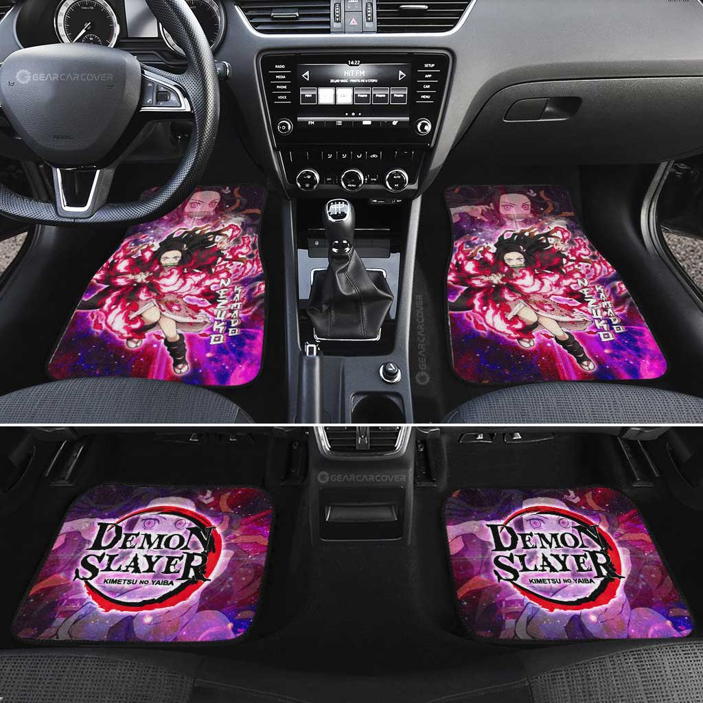 Nezuko Kamado Car Floor Mats Custom Characters Demon Slayer Car Accessories - Gearcarcover - 2