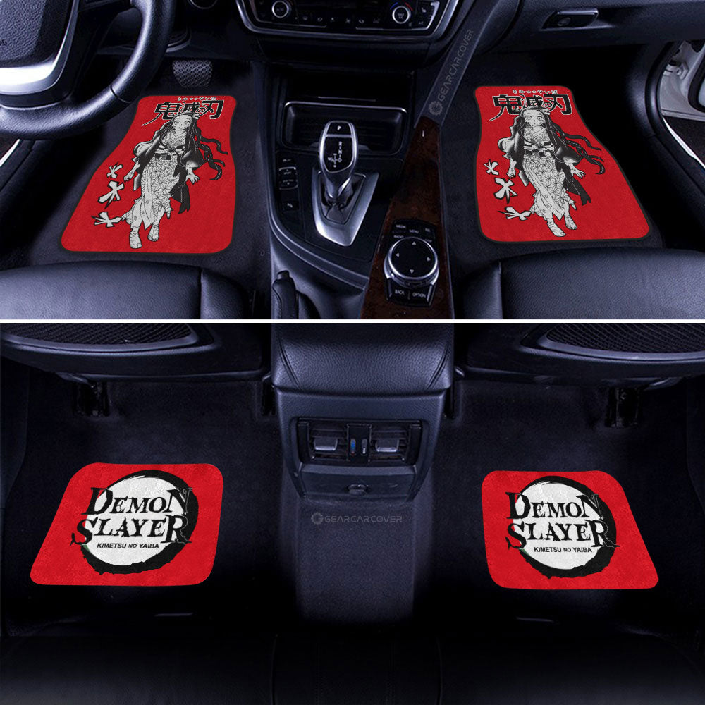 Nezuko Kamado Car Floor Mats Custom Demon Slayer Anime Car Accessories Manga Style For Fans - Gearcarcover - 3