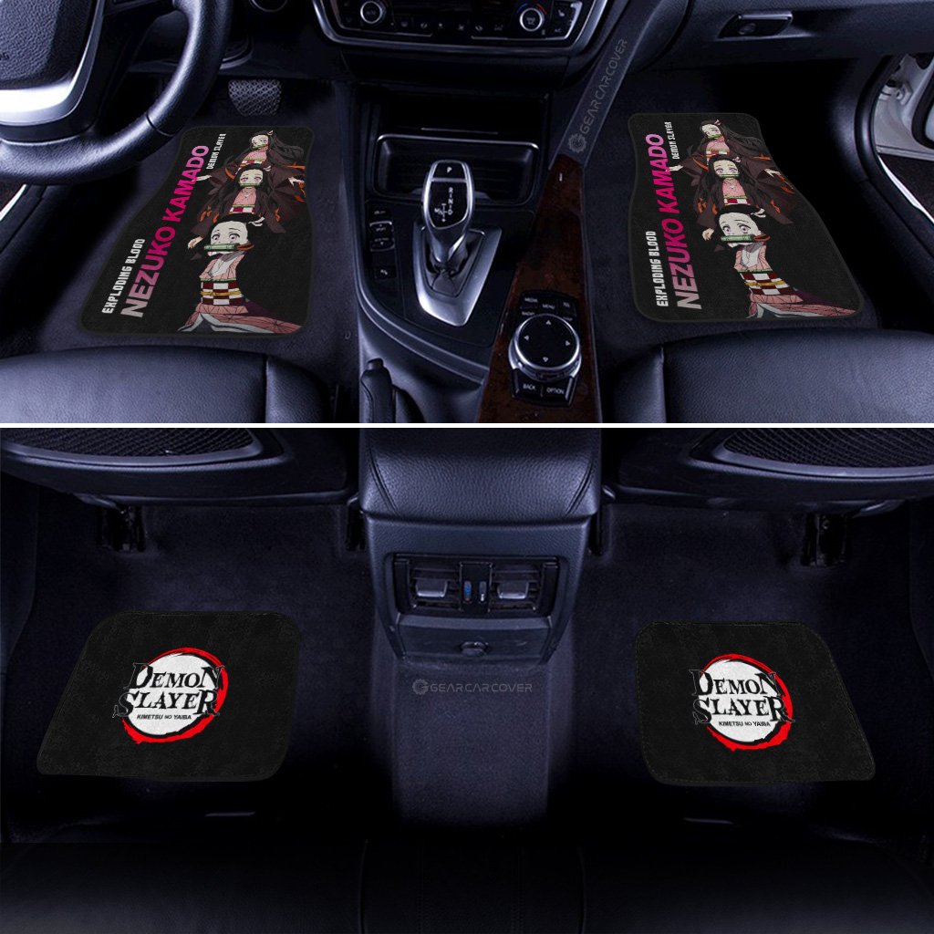 Nezuko Kamado Car Floor Mats Custom Demon Slayer Anime - Gearcarcover - 3