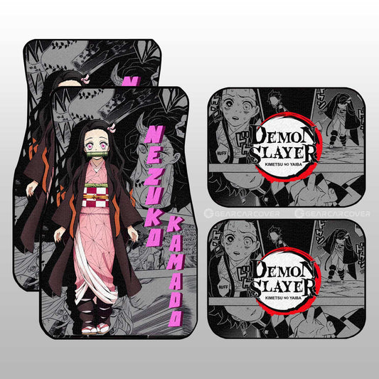 Nezuko Kamado Car Floor Mats Custom Demon Slayer Anime Mix Mangas - Gearcarcover - 1