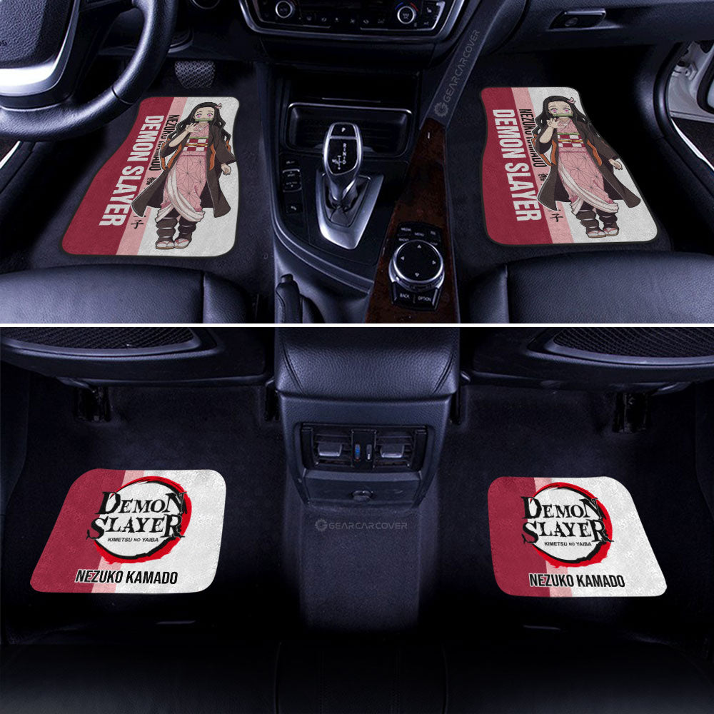 Nezuko Kamado Car Floor Mats Custom Demon Slayer Car Accessories For Anime Fans - Gearcarcover - 3
