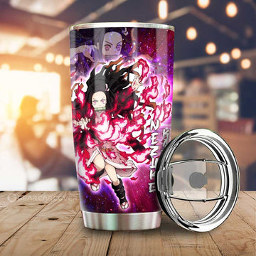 Nezuko Kamado Tumbler Cup Custom Characters Demon Slayer Car Accessories - Gearcarcover - 1