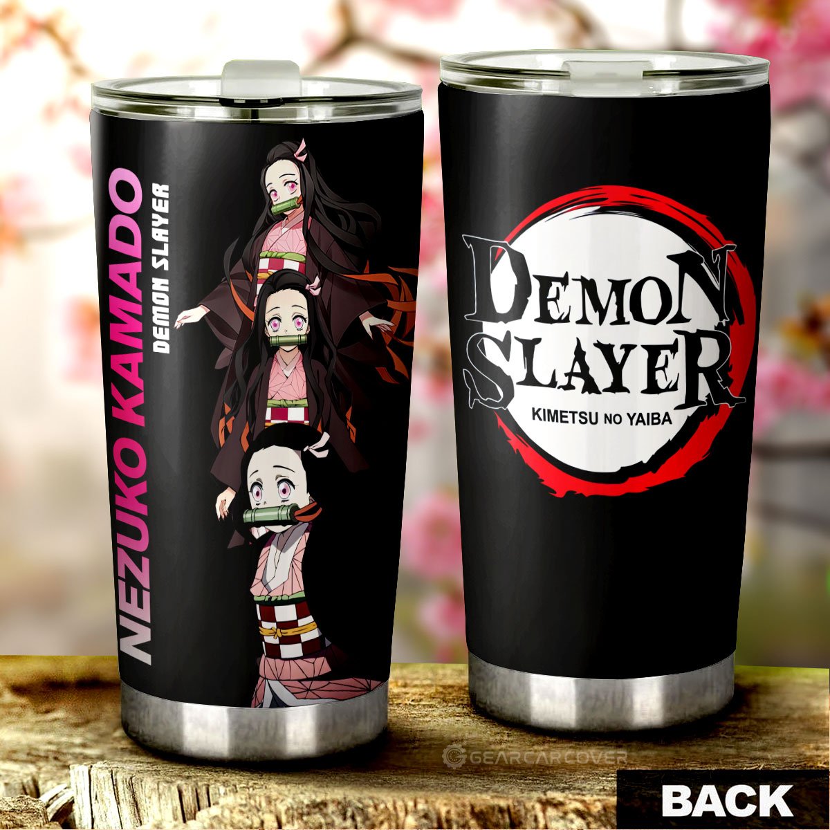 Nezuko Kamado Tumbler Cup Custom Demon Slayer Anime - Gearcarcover - 3