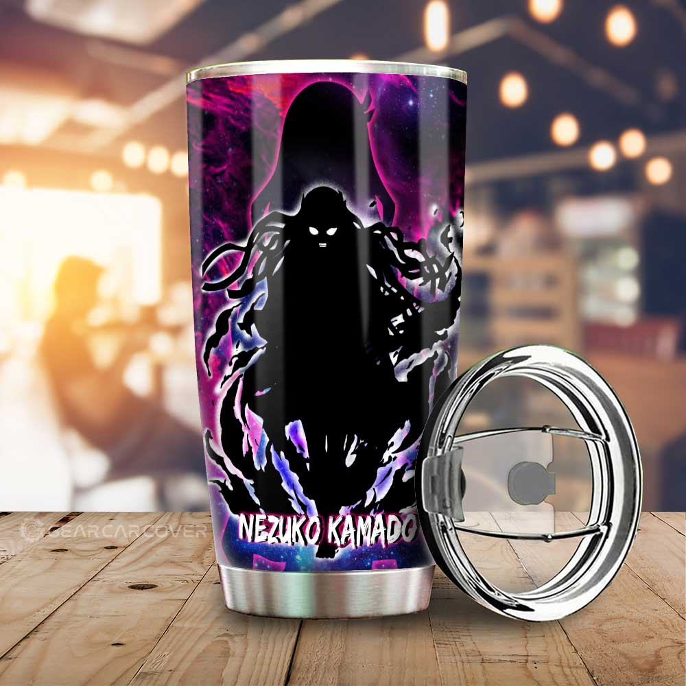 Nezuko Tumbler Cup Custom Demon Slayer Anime Silhouette Style - Gearcarcover - 1