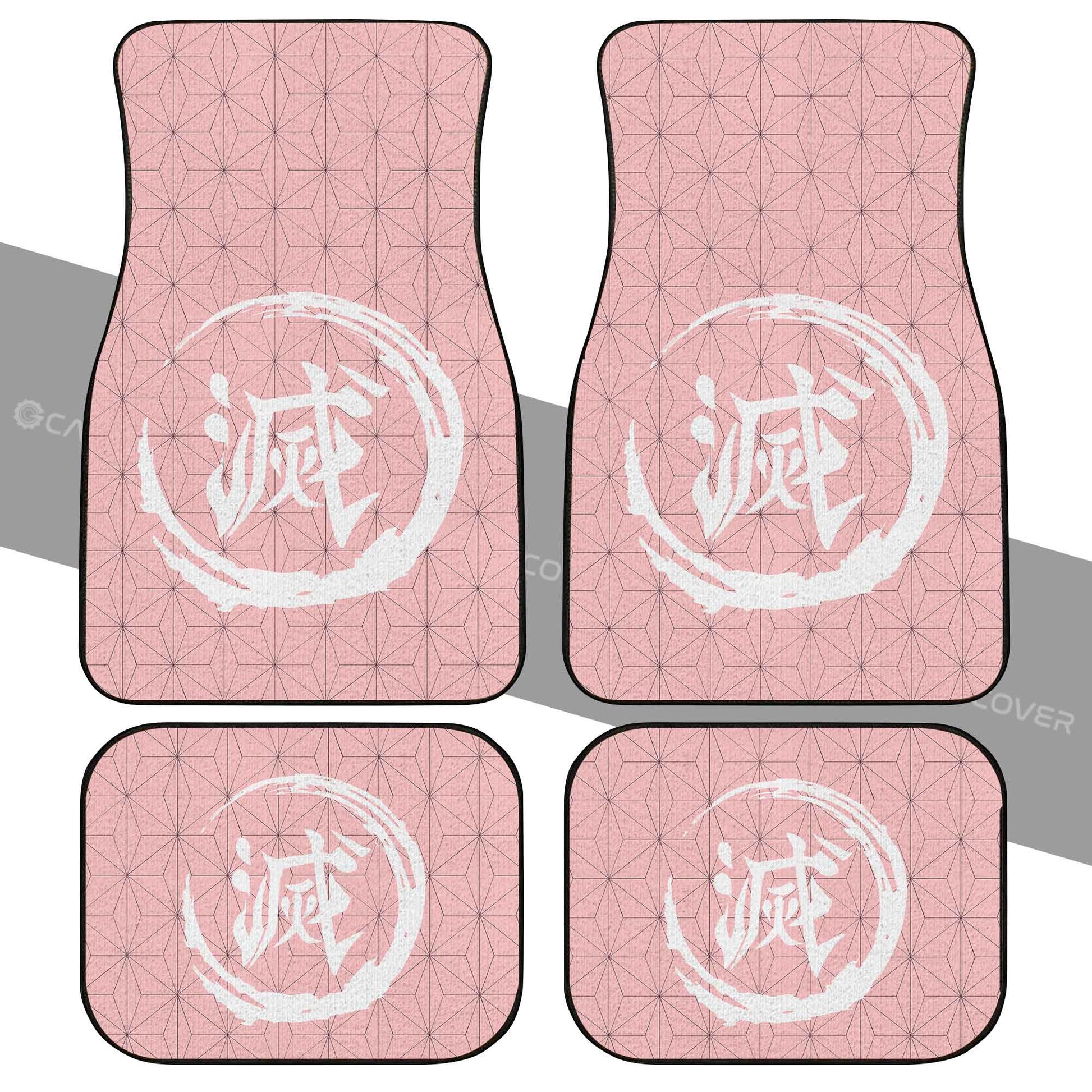 Nezuko Uniform Car Floor Mats Custom Demon Slayer Anime Car Accessories - Gearcarcover - 2