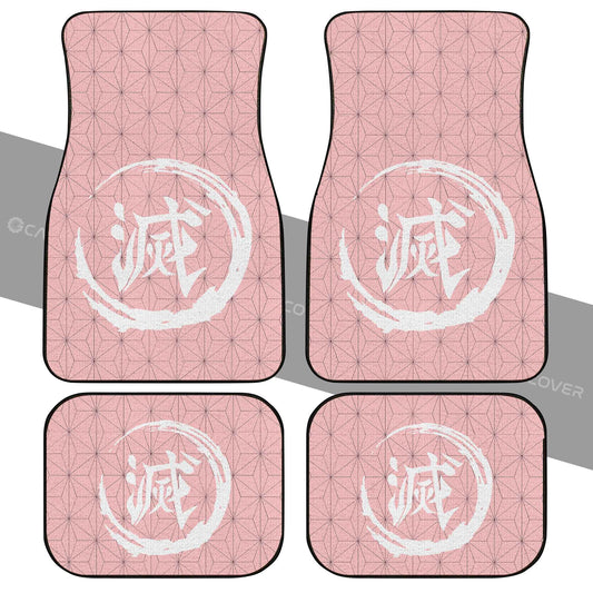Nezuko Uniform Car Floor Mats Custom Demon Slayer Anime Car Accessories - Gearcarcover - 2