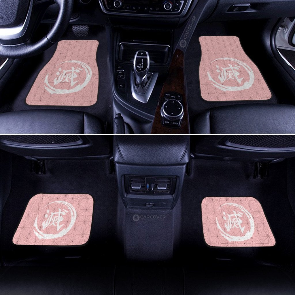 Nezuko Uniform Car Floor Mats Custom Demon Slayer Anime Car Accessories - Gearcarcover - 3