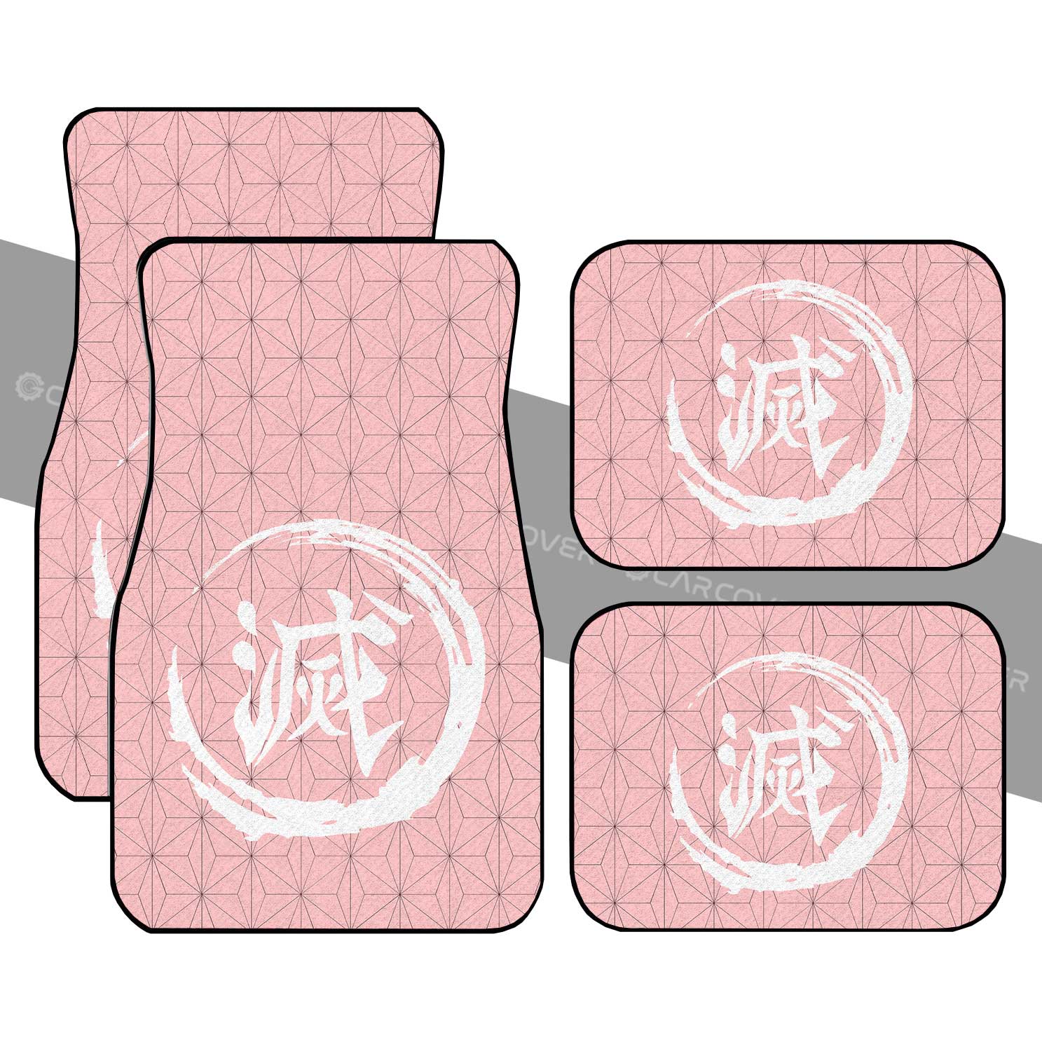 Nezuko Uniform Car Floor Mats Custom Demon Slayer Anime Car Accessories - Gearcarcover - 1