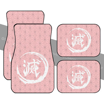 Nezuko Uniform Car Floor Mats Custom Demon Slayer Anime Car Accessories - Gearcarcover - 1