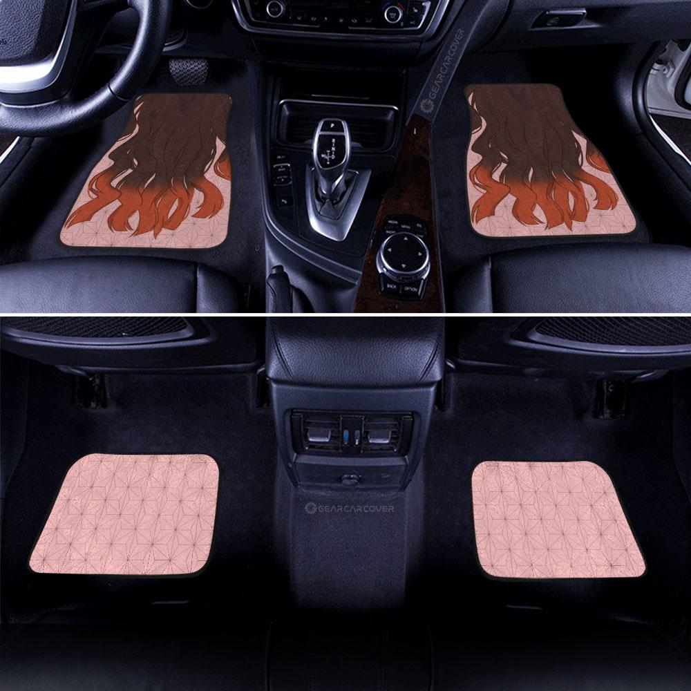 Nezuko Uniform Car Floor Mats Custom Hairstyle Demon Slayer Anime Car Interior Accessories - Gearcarcover - 3