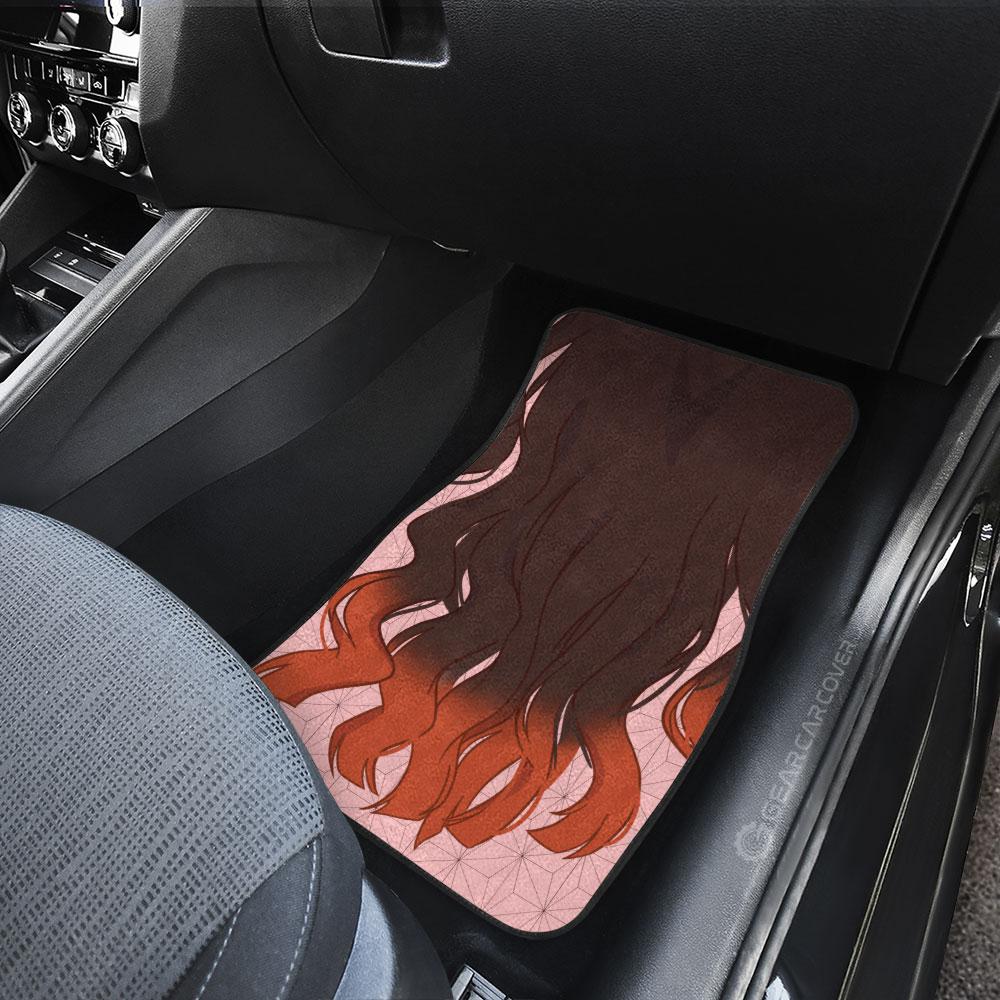 Nezuko Uniform Car Floor Mats Custom Hairstyle Demon Slayer Anime Car Interior Accessories - Gearcarcover - 4