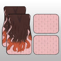 Nezuko Uniform Car Floor Mats Custom Hairstyle Demon Slayer Anime Car Interior Accessories - Gearcarcover - 1