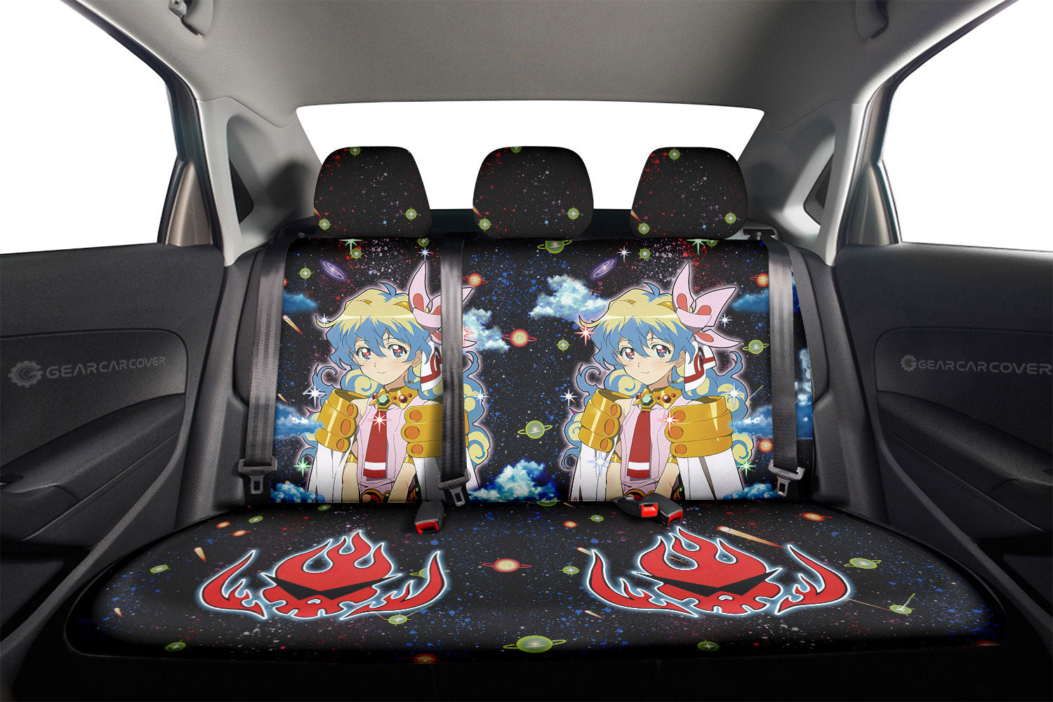 Nia Teppelin Car Back Seat Cover Custom Gurren Lagann Anime - Gearcarcover - 2