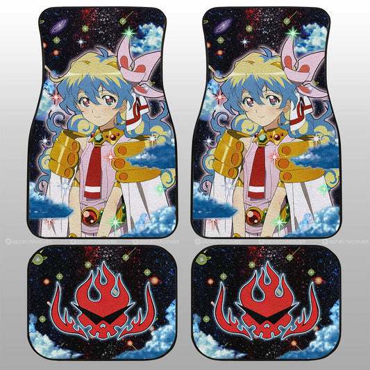 Nia Teppelin Car Floor Mats Custom Gurren Lagann Anime - Gearcarcover - 1