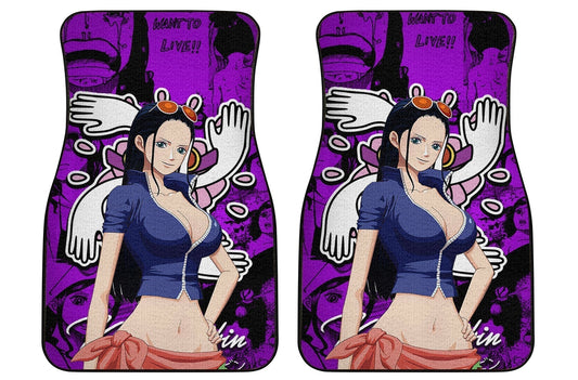 Nico Robin Car Floor Mats Custom One Piece Anime Car Accessories - Gearcarcover - 2