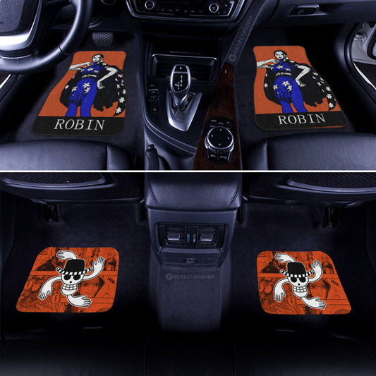 Nico Robin Car Floor Mats Custom One Piece Anime Car Accessories - Gearcarcover - 1