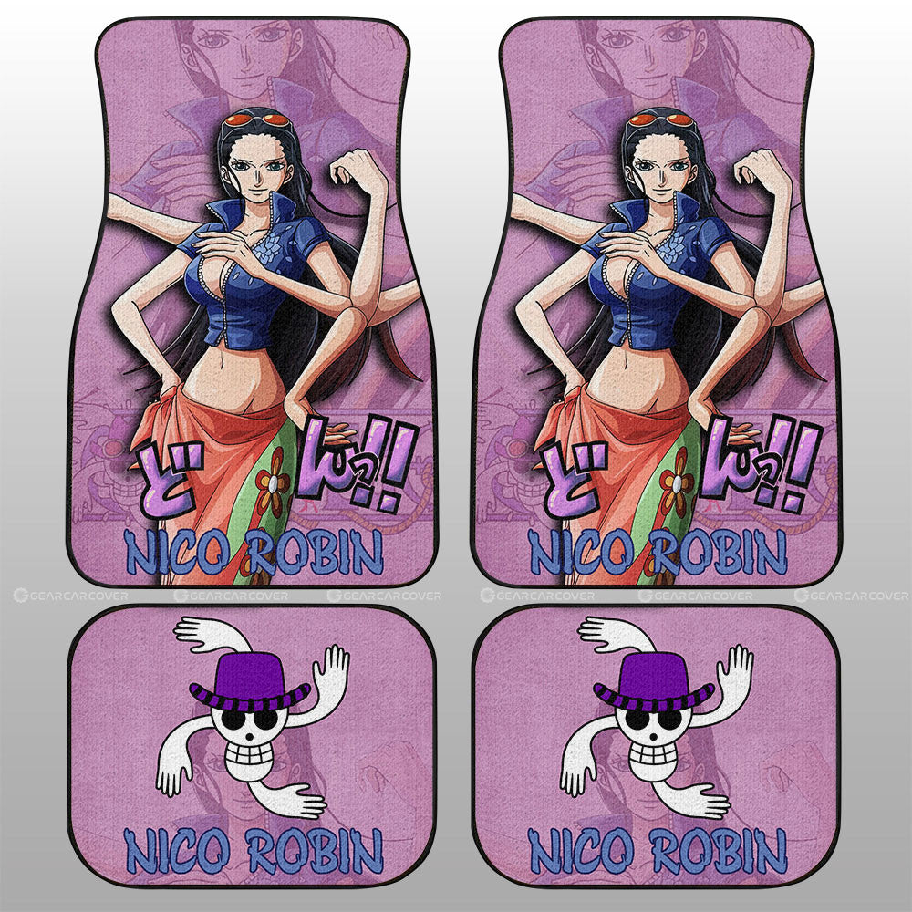 Nico Robin Car Floor Mats Custom One Piece Anime Car Accessories - Gearcarcover - 1