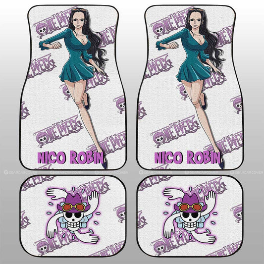 Nico Robin Car Floor Mats Custom One Piece Anime - Gearcarcover - 1