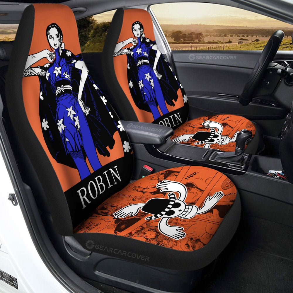 Nico Robin Car Seat Covers Custom One Piece Anime Car Accessories - Gearcarcover - 2