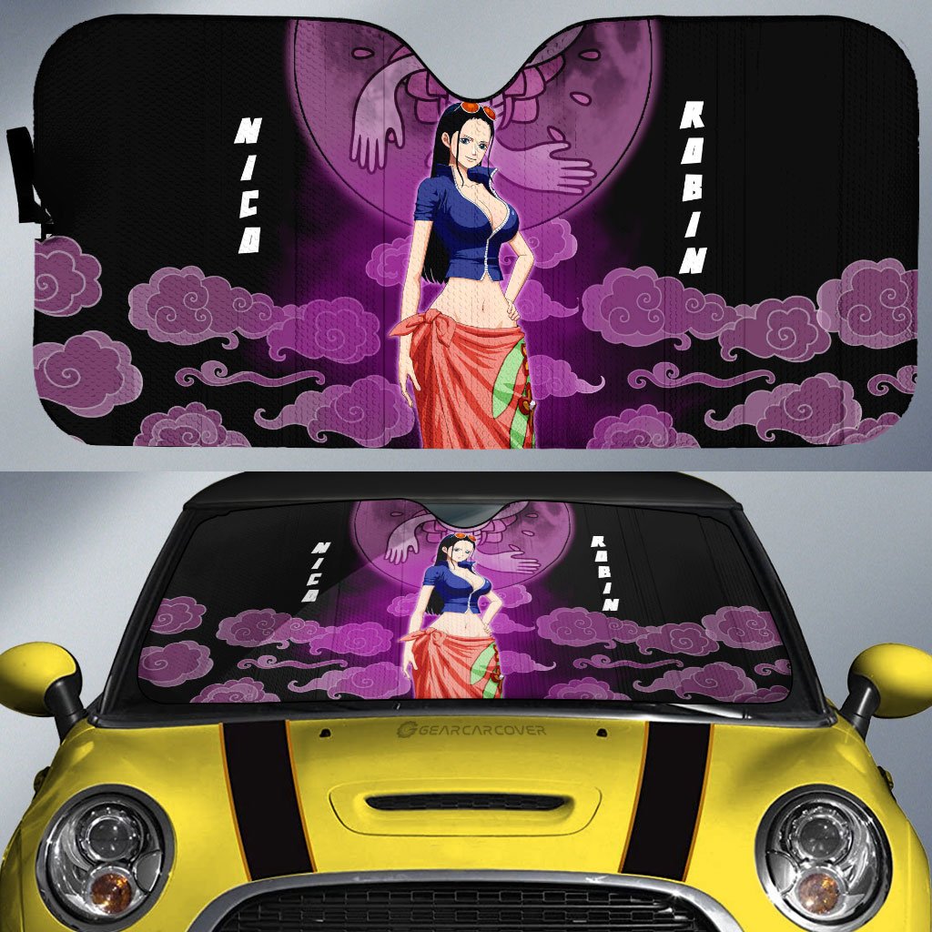 Nico Robin Car Sunshade Custom Anime One Piece Car Accessories For Anime Fans - Gearcarcover - 1